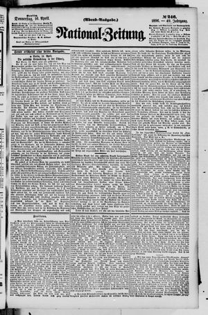 Nationalzeitung vom 16.04.1896