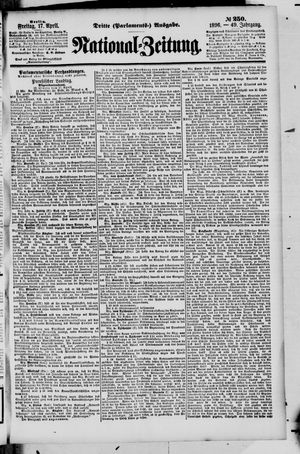 Nationalzeitung vom 17.04.1896