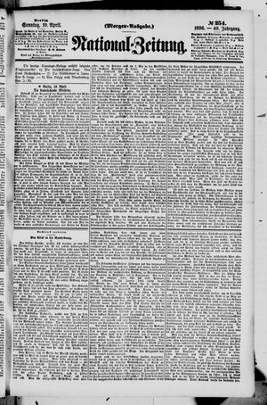 Nationalzeitung vom 19.04.1896
