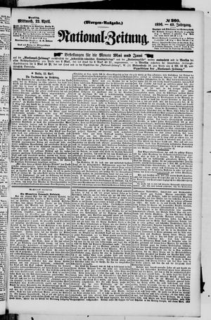 Nationalzeitung vom 22.04.1896