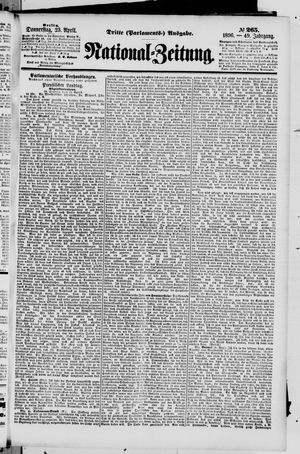 Nationalzeitung vom 23.04.1896