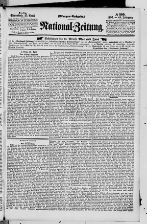 Nationalzeitung vom 25.04.1896