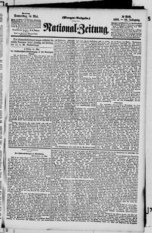 Nationalzeitung vom 14.05.1896