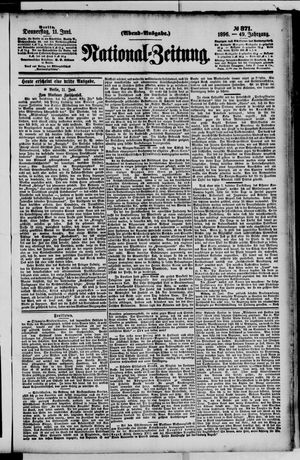 Nationalzeitung vom 11.06.1896