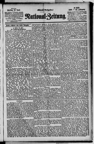 Nationalzeitung on Jun 26, 1896