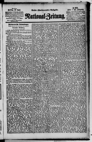 Nationalzeitung vom 26.06.1896
