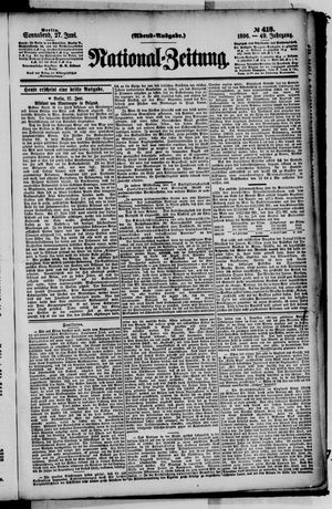 National-Zeitung vom 27.06.1896