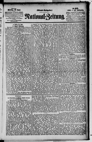 Nationalzeitung on Jun 29, 1896