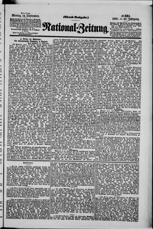 National-Zeitung vom 14.09.1896