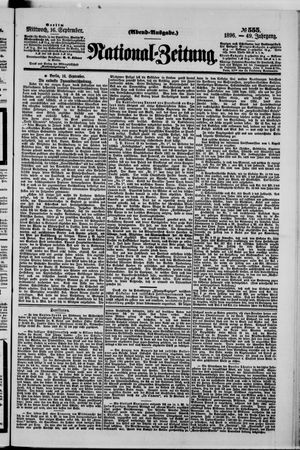 Nationalzeitung vom 16.09.1896