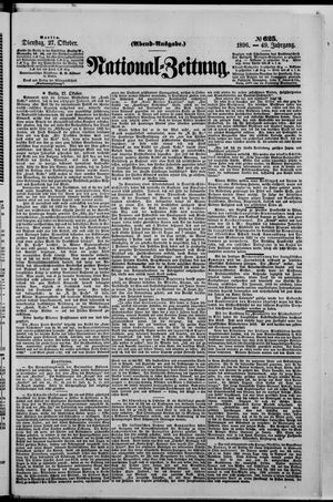 Nationalzeitung vom 27.10.1896