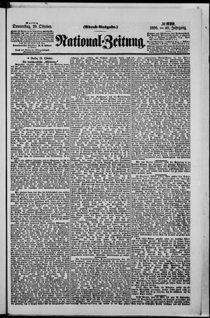 National-Zeitung on Oct 29, 1896