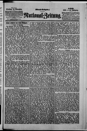 National-Zeitung vom 10.11.1896