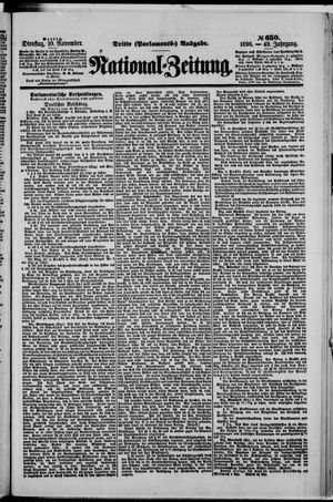 National-Zeitung vom 10.11.1896