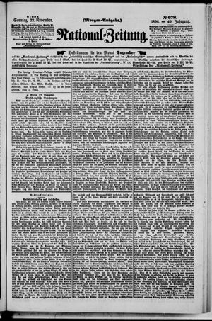 Nationalzeitung vom 22.11.1896
