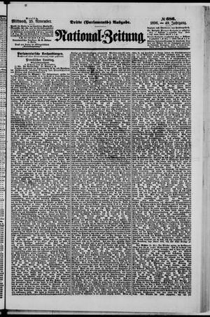 National-Zeitung vom 25.11.1896