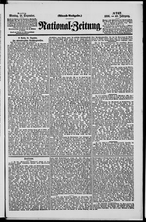 Nationalzeitung vom 21.12.1896