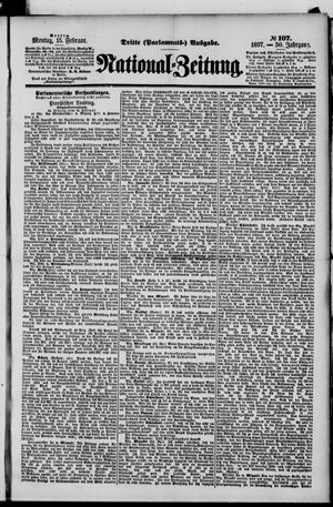 Nationalzeitung on Feb 15, 1897