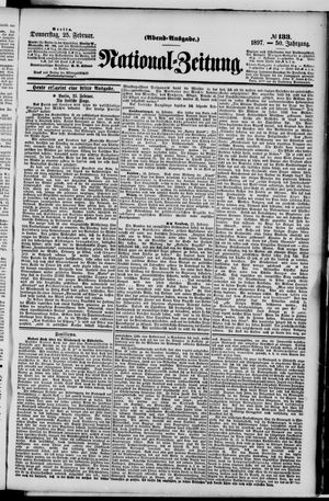 Nationalzeitung vom 25.02.1897