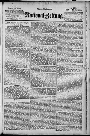 Nationalzeitung vom 29.03.1897