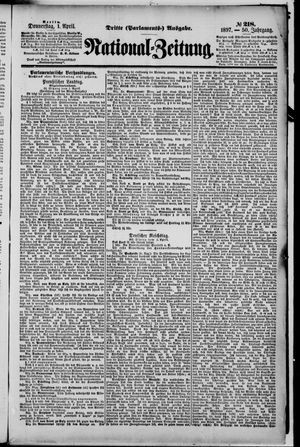 Nationalzeitung vom 01.04.1897