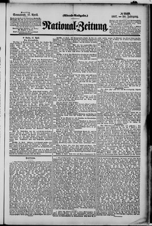 Nationalzeitung vom 17.04.1897