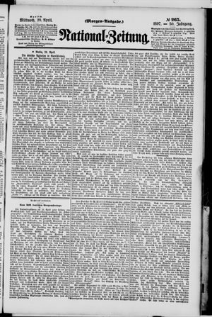 Nationalzeitung vom 28.04.1897