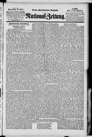 Nationalzeitung vom 29.04.1897