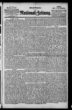 Nationalzeitung vom 21.06.1897