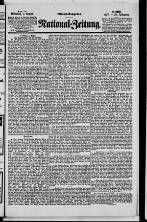 Nationalzeitung vom 04.08.1897