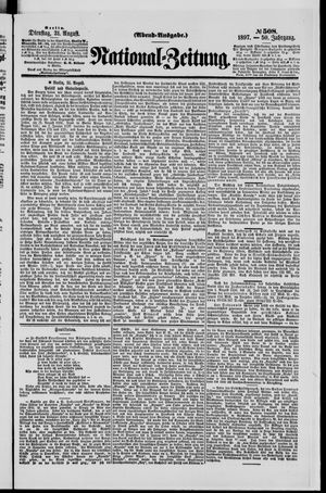 National-Zeitung vom 31.08.1897