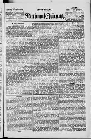 National-Zeitung vom 10.09.1897