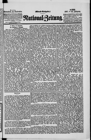 National-Zeitung vom 25.09.1897