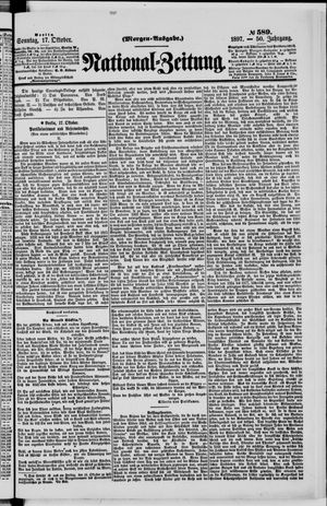 Nationalzeitung vom 17.10.1897