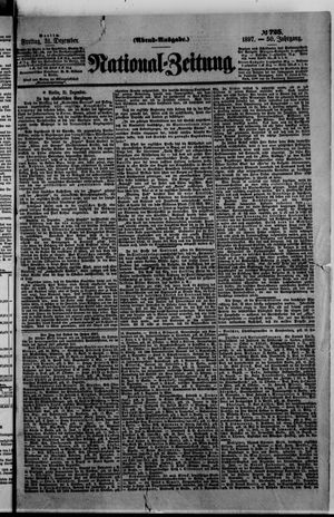 Nationalzeitung vom 31.12.1897
