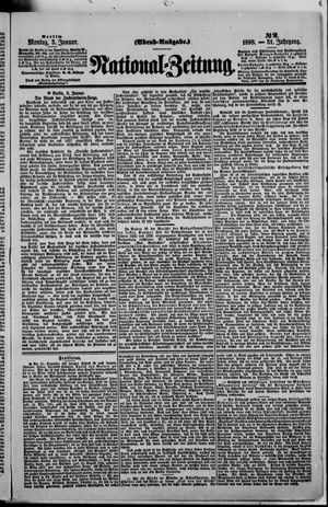 Nationalzeitung vom 03.01.1898