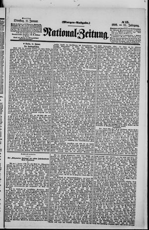 Nationalzeitung vom 11.01.1898