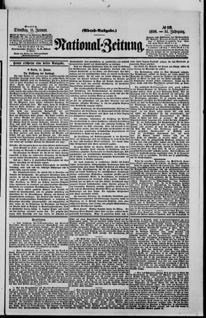Nationalzeitung vom 11.01.1898