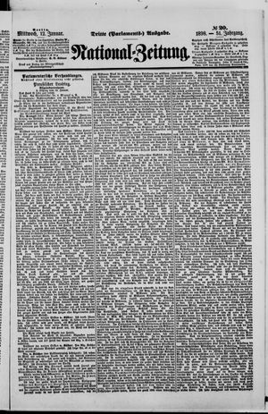 Nationalzeitung vom 12.01.1898