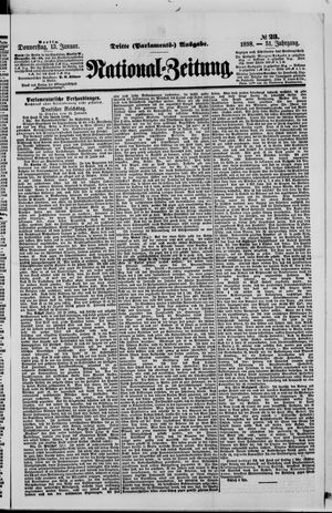 Nationalzeitung vom 13.01.1898