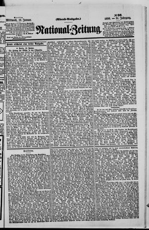 Nationalzeitung vom 19.01.1898