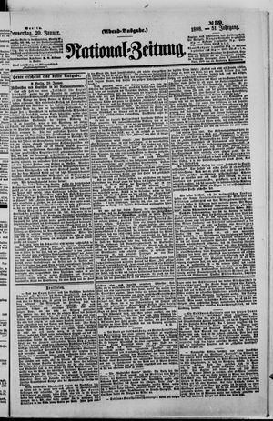 Nationalzeitung on Jan 20, 1898