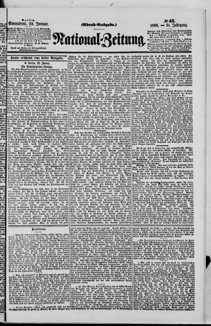 Nationalzeitung on Jan 22, 1898
