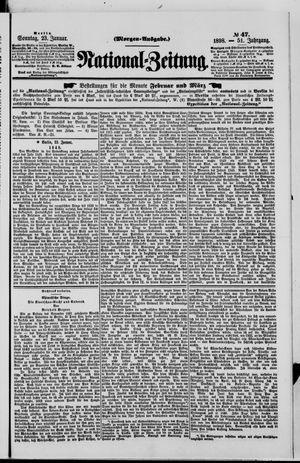 Nationalzeitung vom 23.01.1898