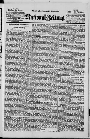 Nationalzeitung on Jan 25, 1898