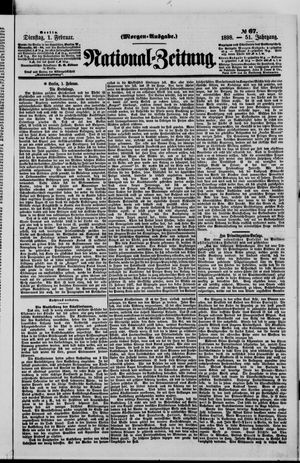Nationalzeitung vom 01.02.1898