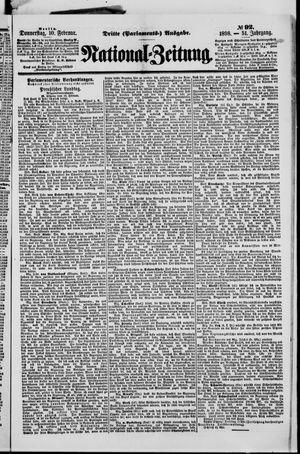 Nationalzeitung vom 10.02.1898