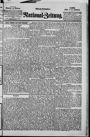 Nationalzeitung vom 14.02.1898