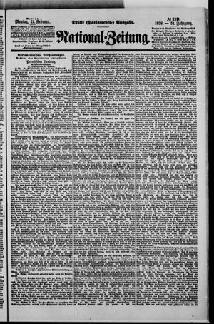 Nationalzeitung vom 21.02.1898