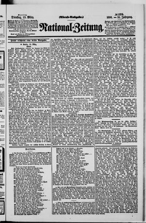 Nationalzeitung on Mar 15, 1898